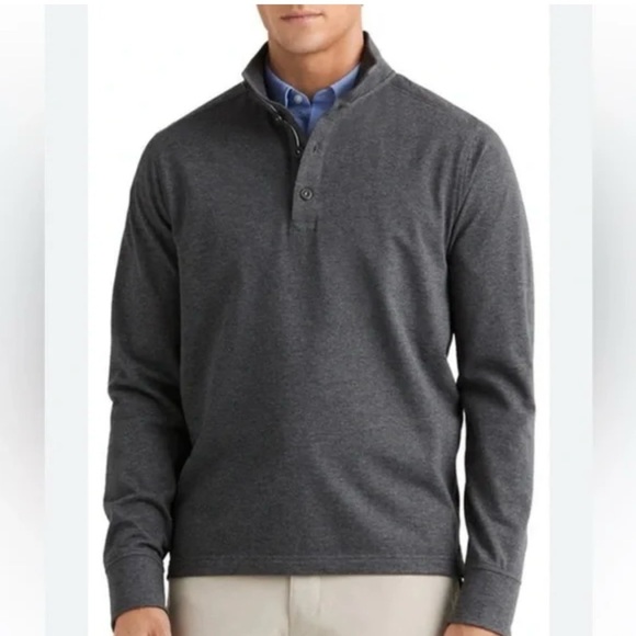 ZARA Men’s Gray Versatile Casual Long Sleeve Pullover Top - Picture 1 of 5